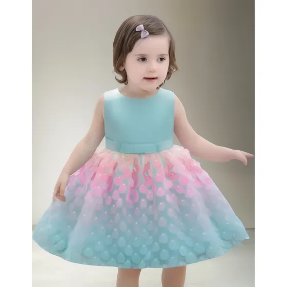 Vestido Fiesta Bebé Primer Año Boda Bautismo Beedité