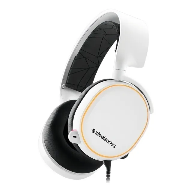 Auriculares gamer inalámbricos SteelSeries Arctis 5 blanco con luz LED