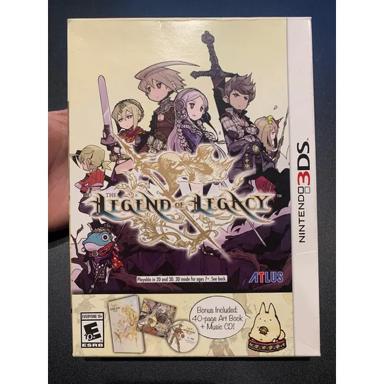 The Legend Of Legacy Art Book Music Cd Nintendo 3ds