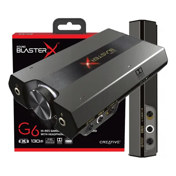 Tarjeta De Sonido Audio Externa Creative Sound Blaster X G6