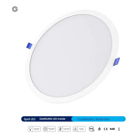 Panel Redondo Empotrable Igoto Ig-percs24 Led Samsung 24w