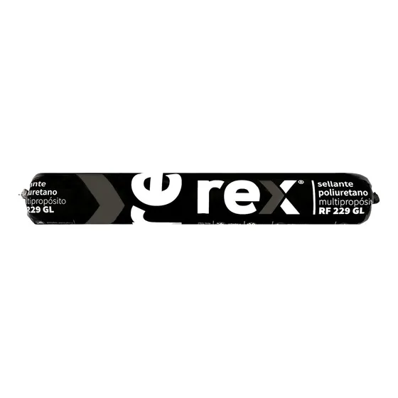 Sellante Poliuretano - Recarga 600ml Rex - Negro - 3 Unid