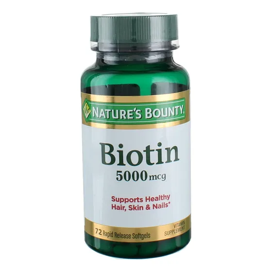 Suplemento Nature's Bounty Biotina De 5000 Mcg En Cápsulas B
