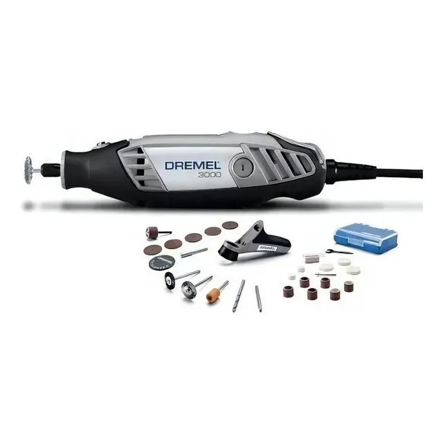Dremel 3000 Mototool Con 1 Aditamento y 26 Accesorios + Maletín