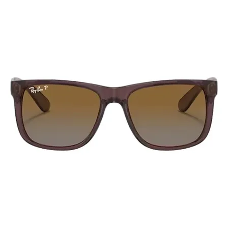 Óculos De Sol Justin Rb4165 Wayfarer Retrô Uv400 Unissex Marrom