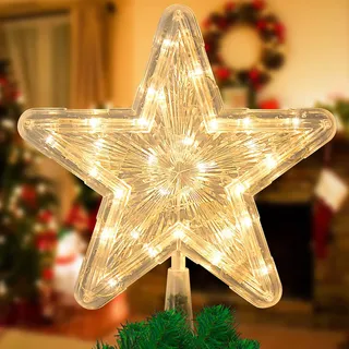 Nuevo Luz Led Adorno Estrella Cinco Puntas For Árbol Navidad Nuevo Luz Led Adorno Estrella Cinco Puntas For Árbol Navidad