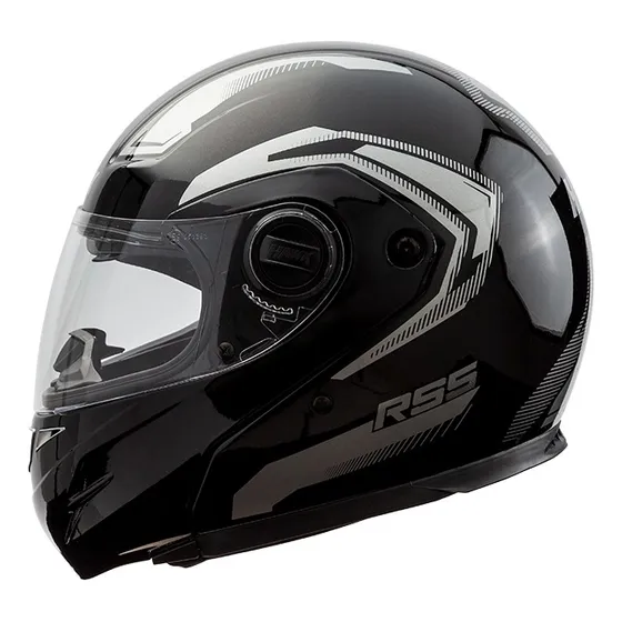 Casco Moto Hawk Rs5 Vector Rebatible Doble Visor Gaona Motos