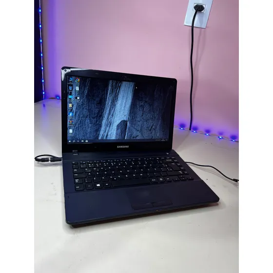 Notebook Samsung Dual 4gb 64ssd Barato Bat Estudo Rápido Azul-escuro