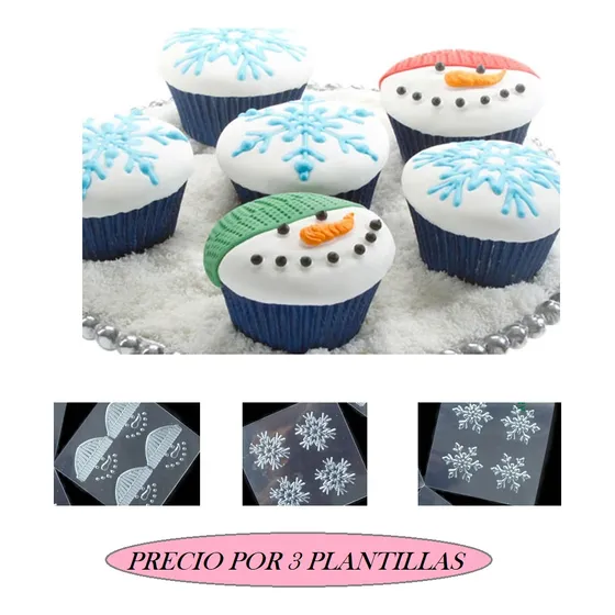 Molde Plantilla Copo Y Muñeco De Nieve Navidad Fronzen 