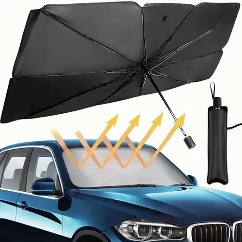 Coche Parasol Parabrisas Retráctil Protección Cubre Para Sol