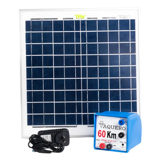 Boyero Vaquero Híbrido 60 Km 2 Joules Solar + 220v + Batería