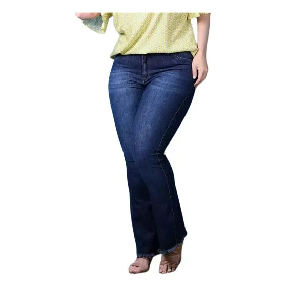 Pantalón Blue Jeans Para Damas Tallas Plus Modelo Janet