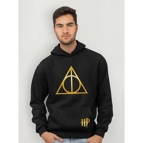Sudadera Hoodie Gorro Hombre Harry Potter Deathly Hallows