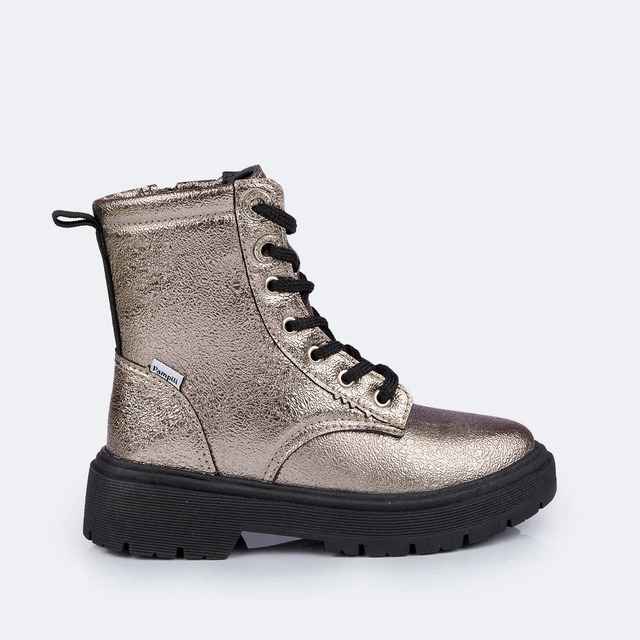 Bota Coturno Infantil Feminina Cano Médio Com Ziper Original Bota Coturno Infantil Feminina Cano Médio Com Ziper Original