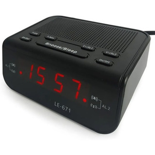 Relógio Despertador Digital Elétrico Mesa Radio Am Fm Alarme 127/220v Relógio Despertador Digital Elétrico Mesa Radio Am Fm Alarme 127/220v
