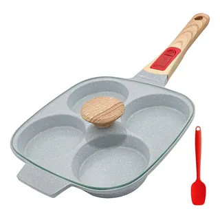 Frigideira De Cerâmica Para Ovos Ranx Ingst, 4 Xícaras, Azul