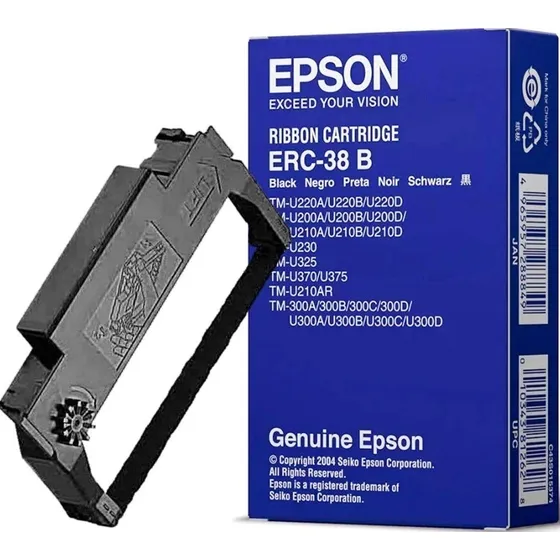 Cinta Epson Erc-38b Negro Tmu-200/220/230/300/325/375