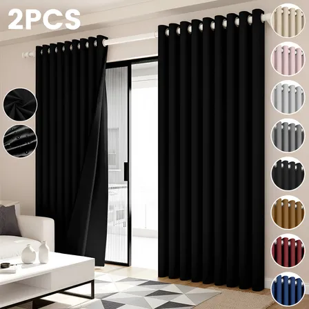 2 Panele Cortinas Blackout Para Ventana 300x230cm Habitacion