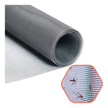 Tela Mosquiteira Cinza 1,5 X 10m Polietileno Com Proteção Uv Cinza