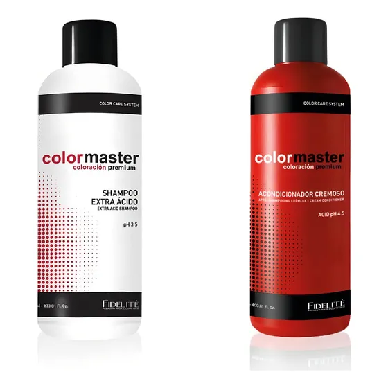 Kit Shampoo Extra Acido Ph 3,5 + Acondicionador Acido Ph 4,5 - Fidelite X 1000ml