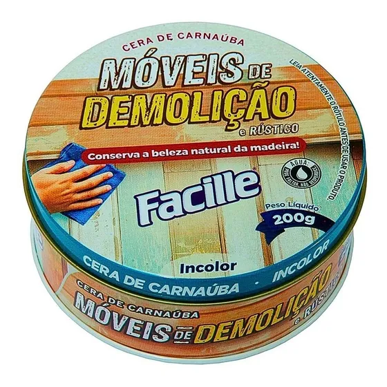 Cera Carnaúba Móveis De Demolição E Rústicos 200gr