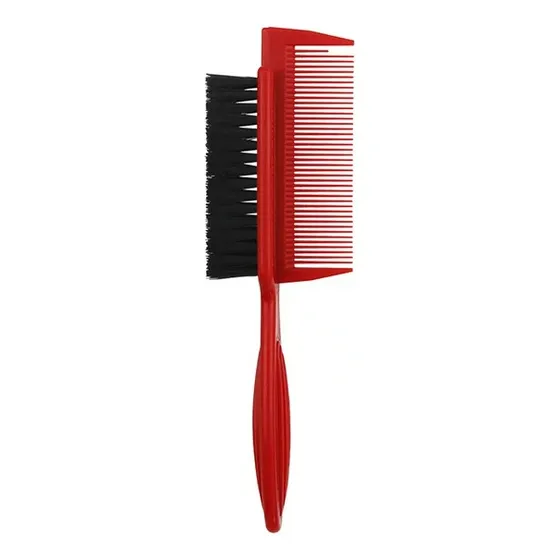 Cepillo Fade Con Peine Incluido Rojo Barbería