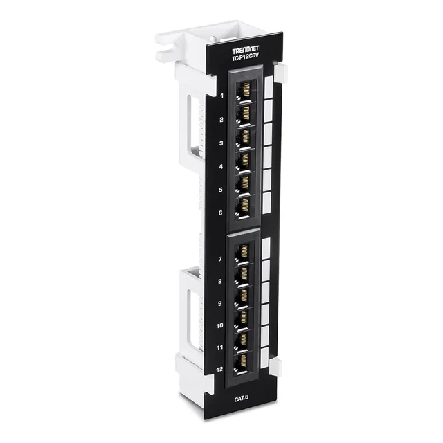 Panel De Conexión Sin Blindaje Cat6 De 12 Puertos Trendnet,