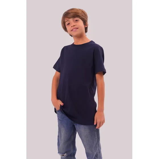 Remera Lisa Niño 100% Algodón Jersey Peinado Premium