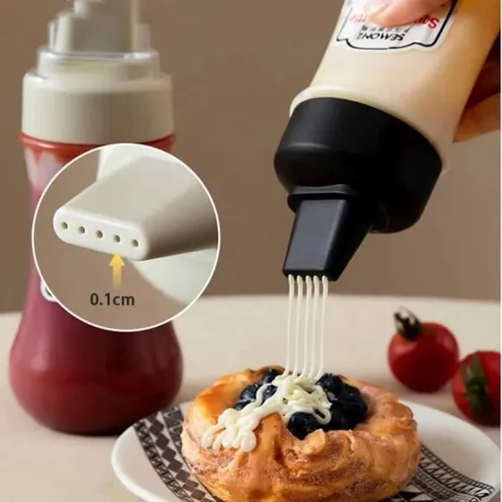 Botella Dispensadora Para Salsa Set De 3 Unidades