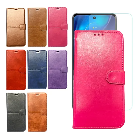 Funda Para Samsung Galaxy A05 Flip Cover Agenda + Vidrio 