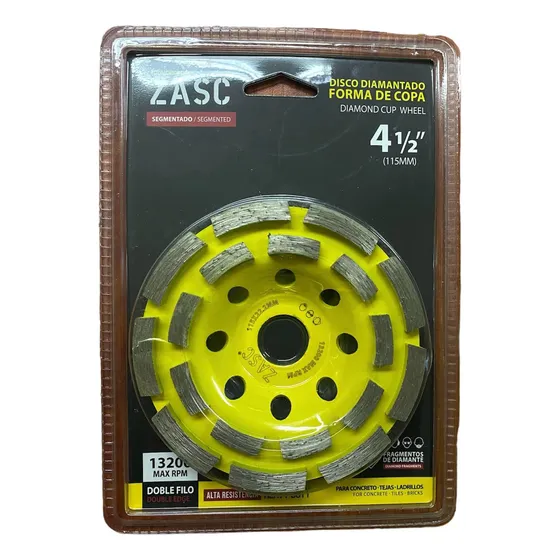 Disco De Copa Para Pulir Doble Hielera 4 1/2  Zasc