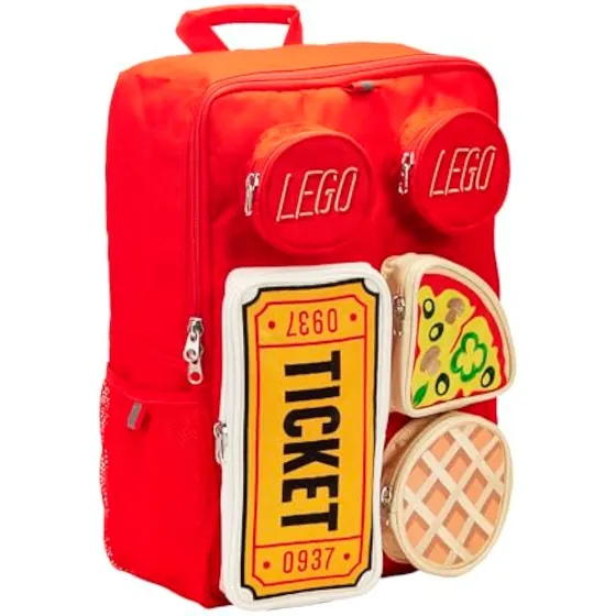 Lego® Mochila De Azulejos De, Rojo -, Mochila Para