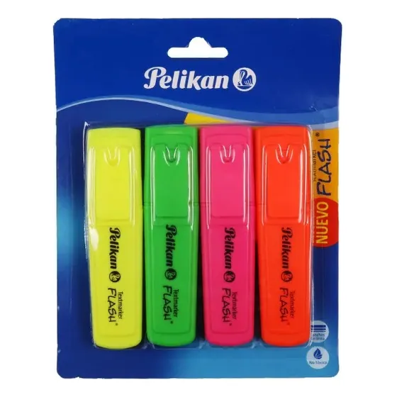 Marcadores Resaltadores Pelikan Flash X 4