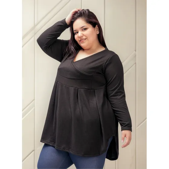 Remerón Mujer | Lanilla  Escote V | Talles Grandes | Kavachi