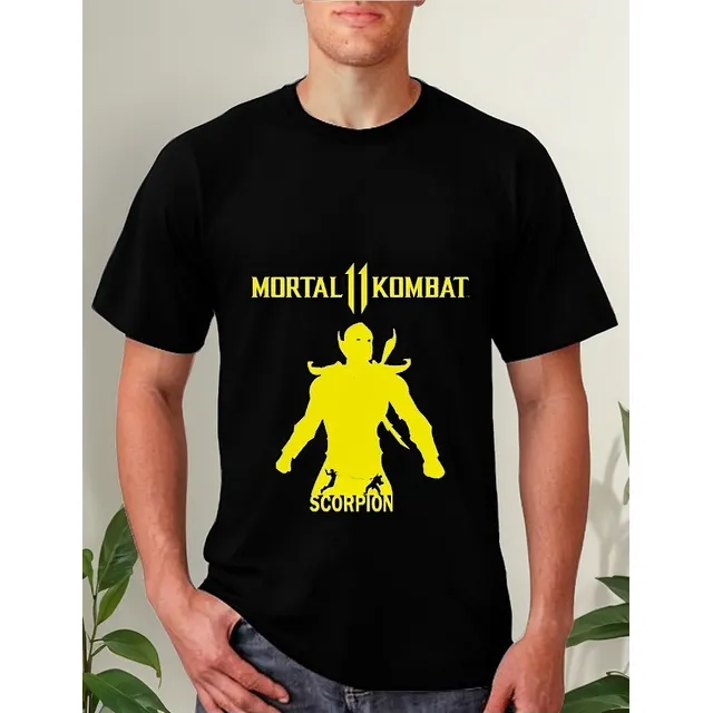 Poleras Estampadas Con Diseño Mortal Kombat Scorpion