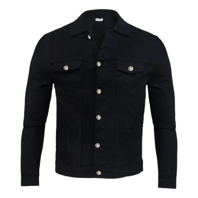 Campera De Jean Elastizada Negra Ciudad