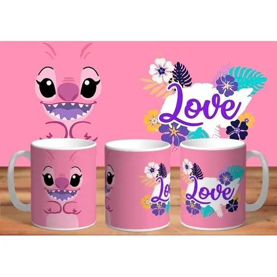 Combo Parejas Tazas S: Angel Y Stich