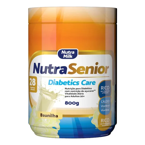 Nutra Senior Adulto 50+diabetics -28 Vitaminas/minerais 800g
