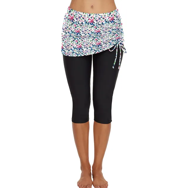 Pantalon Agua Para Natacion Corto Falda Capri Surf Neopreno