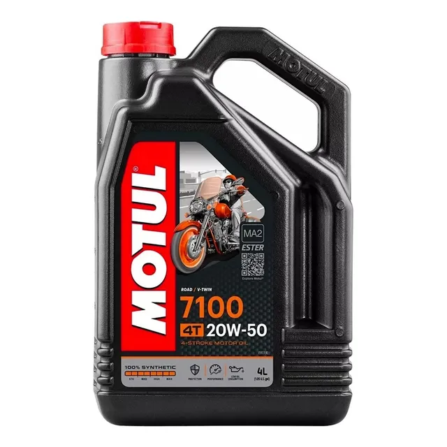 Aceite para motor Motul 7100 4T sintético 20W-50 para motos y cuatriciclos