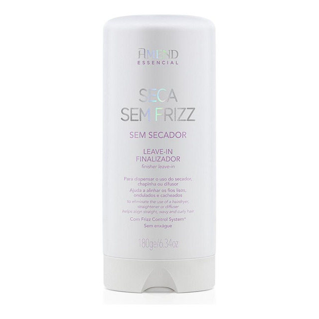 Leave-in Finalizador Seca Sem Frizz Amend Essencial 180ml Leave-in Finalizador Seca Sem Frizz Amend Essencial 180ml