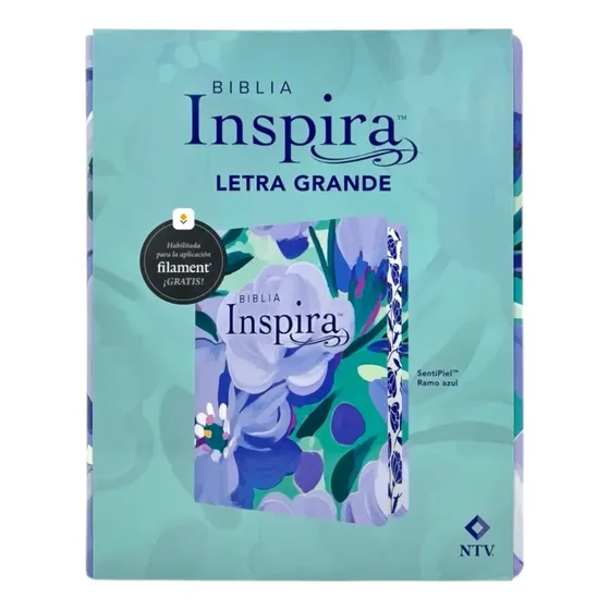 Biblia Inspira Ntv Letra Grande Con Filament, De Ntv. Biblia Inspira Editorial Tyndale, Tapa Blanda En Español, 2024 | Cuotas sin interés