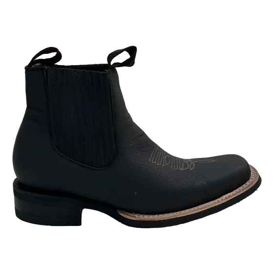 Botin Vaquero S.t  (25-28)  Floter Negro Zigzag