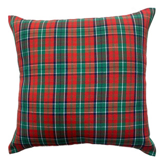 Capa De Almofada Natal Jacquard Luxo Xadrez - 40x40 Capa De Almofada Natal Jacquard Luxo Xadrez - 40x40