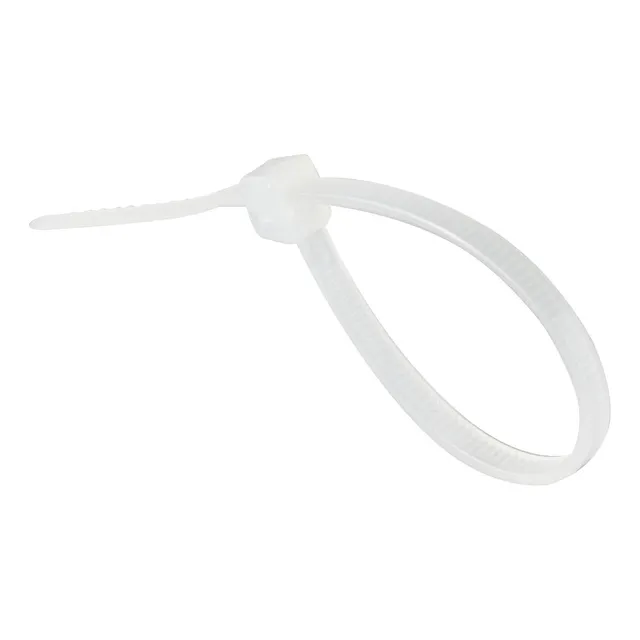 Bridas Gtse, 6 Cm, Blanco/transparente, 100 Unidades, Nailon