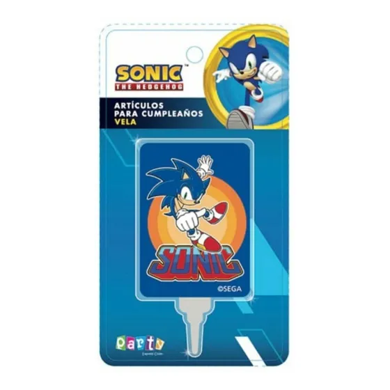 Sonic Vela Para Cotillón Cumpleaños 