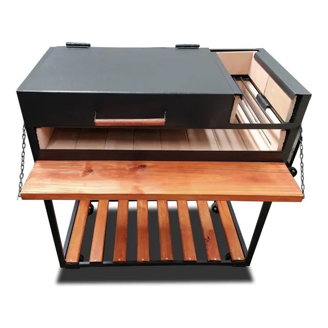 Parrilla Móvil Rustico Upb 81cm Chapa 50x50cm
