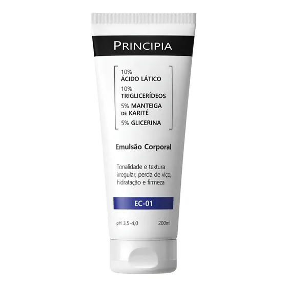 Principia Emulsão Corporal com 10% Ácido Lático EC-01 200ml