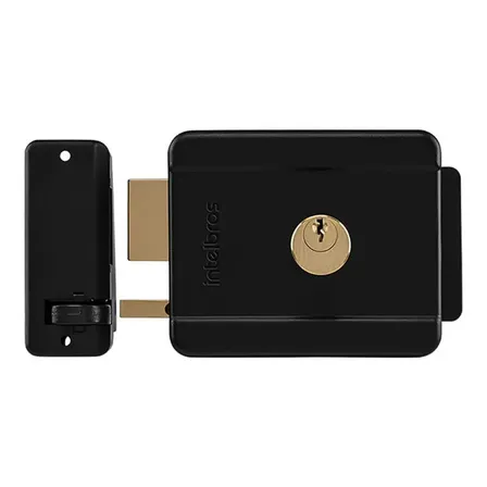 Fechadura Elétrica De Sobrepor Fx 500 Preto Intelbras
