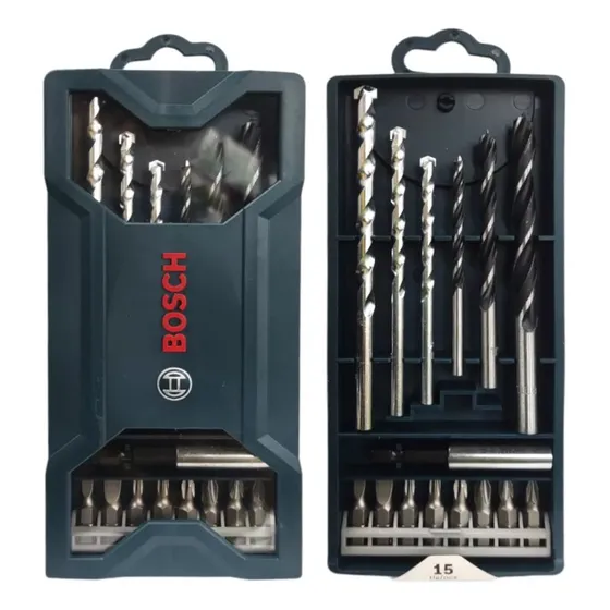 Mechas Y Puntas Para Taladro 15 Pzs Bosch